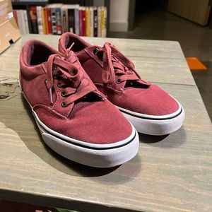 Burgundy Vans with Cush In Sole